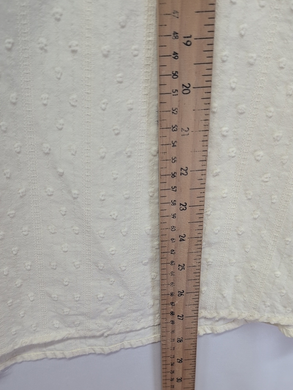 314-💯 Cotton Cream Peasant Top‎ with Multicolor Floral Embroidery - Picture 6 of 6